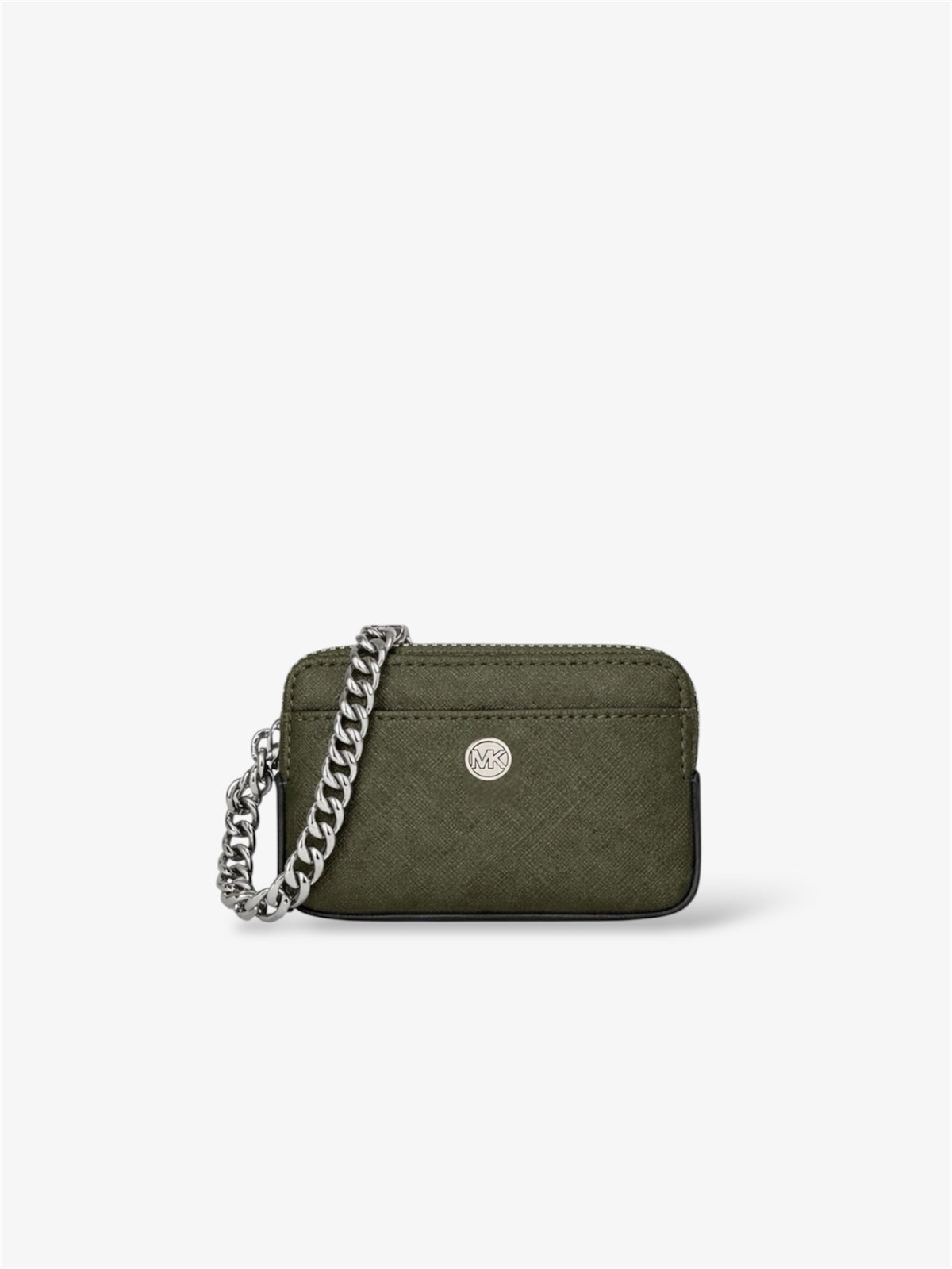 Michael Kors Kartenetui Olive – Saffiano Leder Chain Card Case