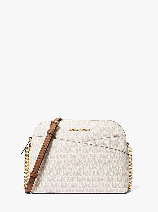 Michael Kors Jet Set Travel Medium Dome Crossbody Bag Vanilla