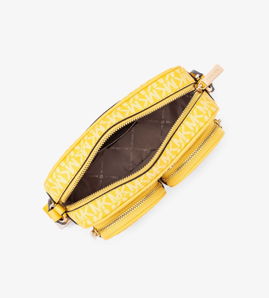 Michael Kors Jet Set Medium Crossbody Golden Yellow - 17