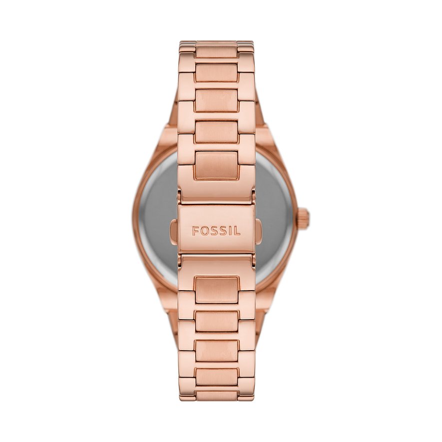 Fossil Damenuhr Scarlette rosegold Rückseite