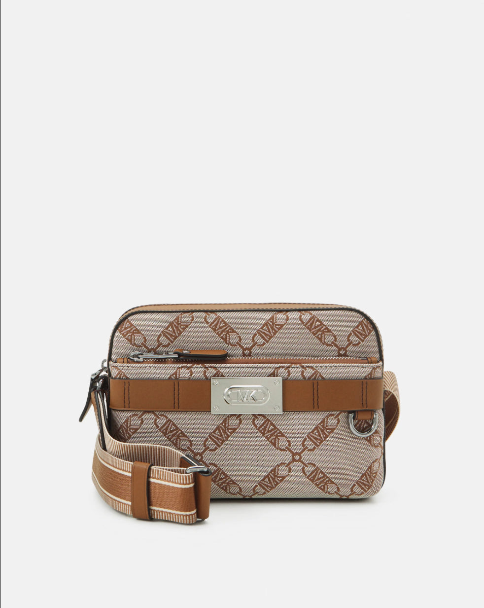 Michael Kors Hudson Logo Jacquard Crossbody