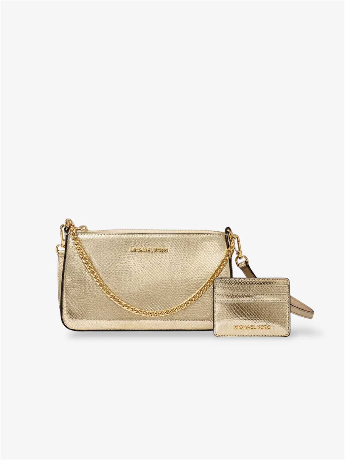 Michael Kors Geschenkset pale gold mit Kartenhalter