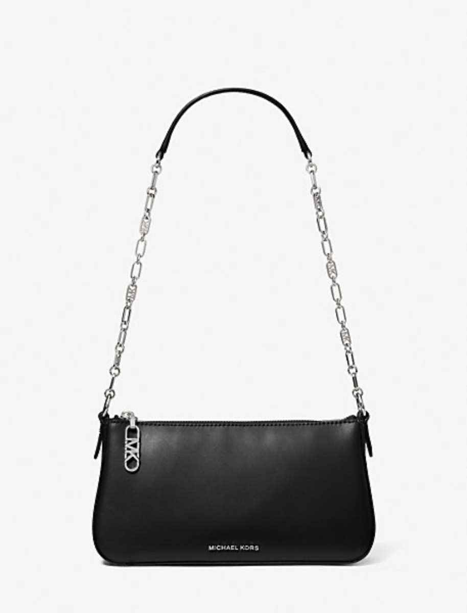 Chain Shoulder Bag Michael Kors Handtasche Schwarz Silber Michael