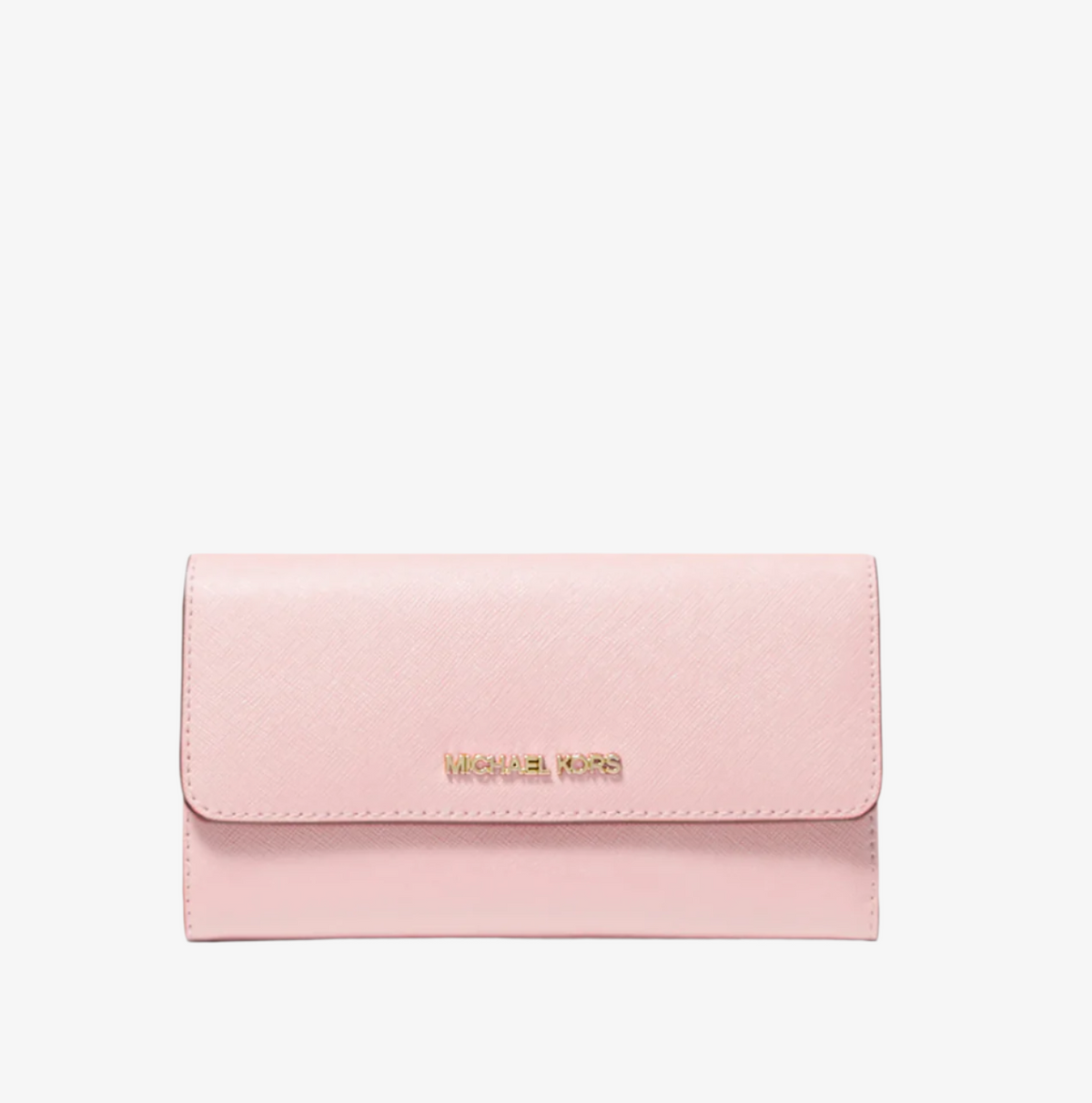 Michael Kors Jet Set Travel Geldbörse Powder Blush – Crossgrain Leder