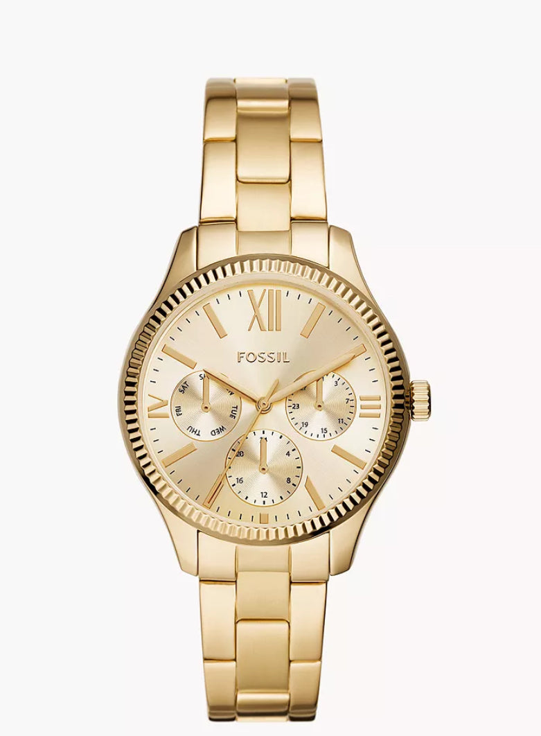 Uhr Gold Fossil Uhr GÃ¼nstig Kaufen Fossil Rye Damen Uhr Gold 36mm