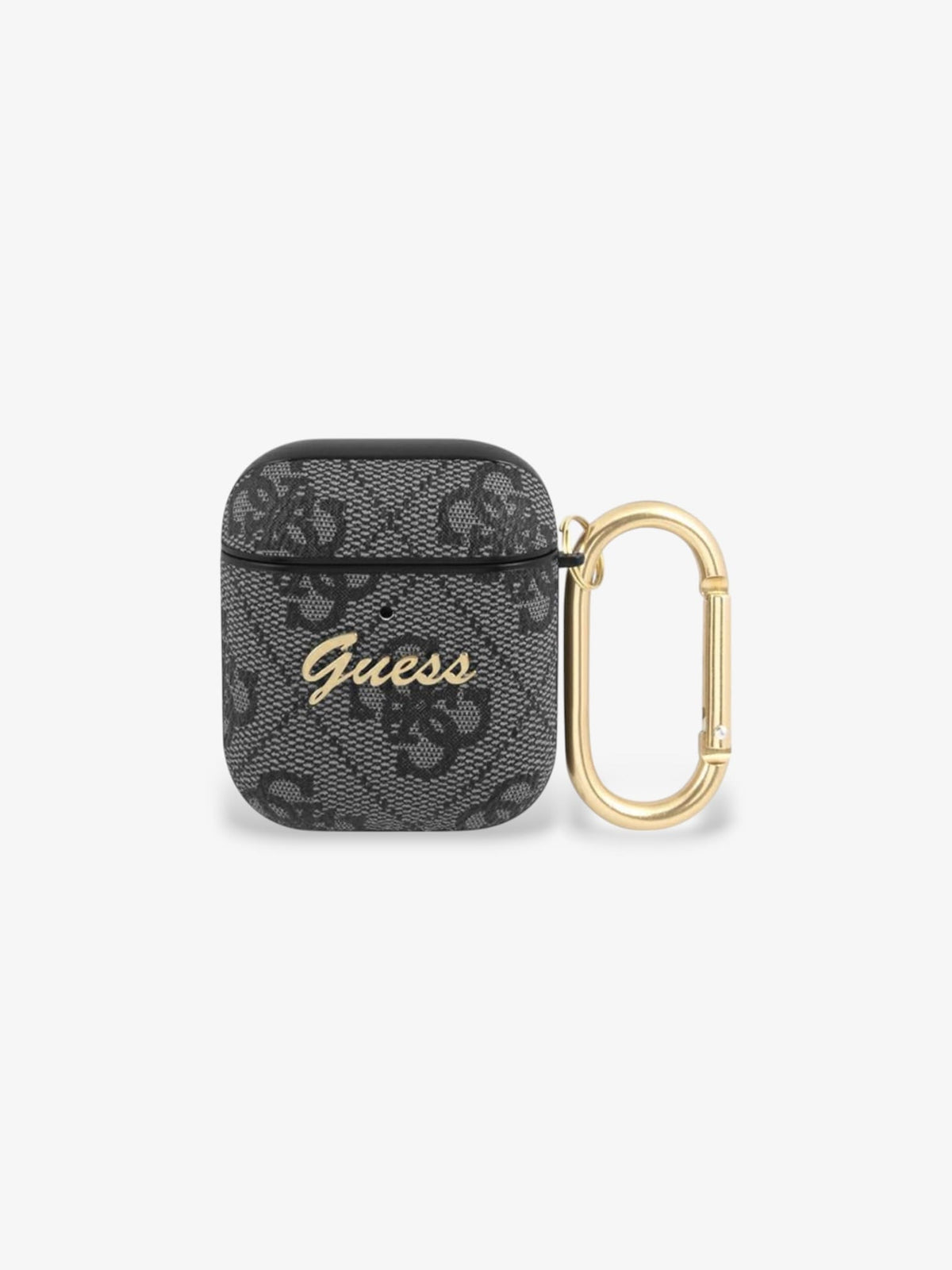Guess AirPods 1/2 Hülle grey 4G Script Metal Collection
