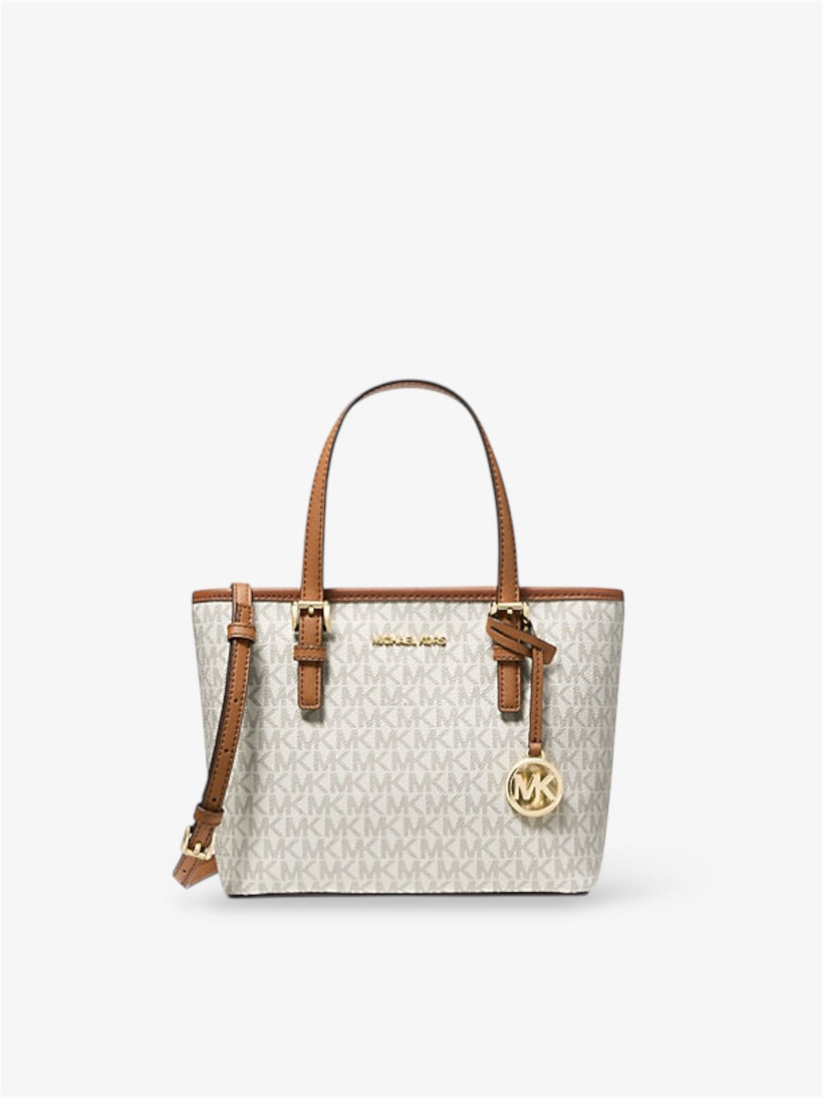 Michael Kors jet set travel Vanilla mit Umhängegurt