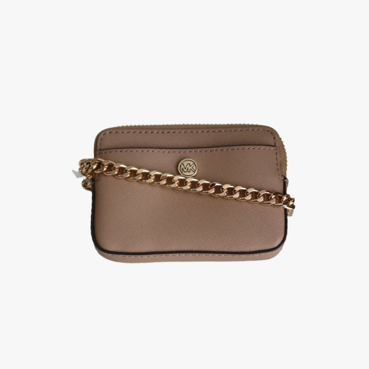 Michael Kors Kartenetui Camel Gold – Saffiano Leder Chain Card Case