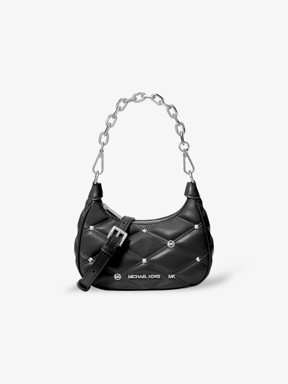 Michael Kors Cora Umhängetasche schwarz silber