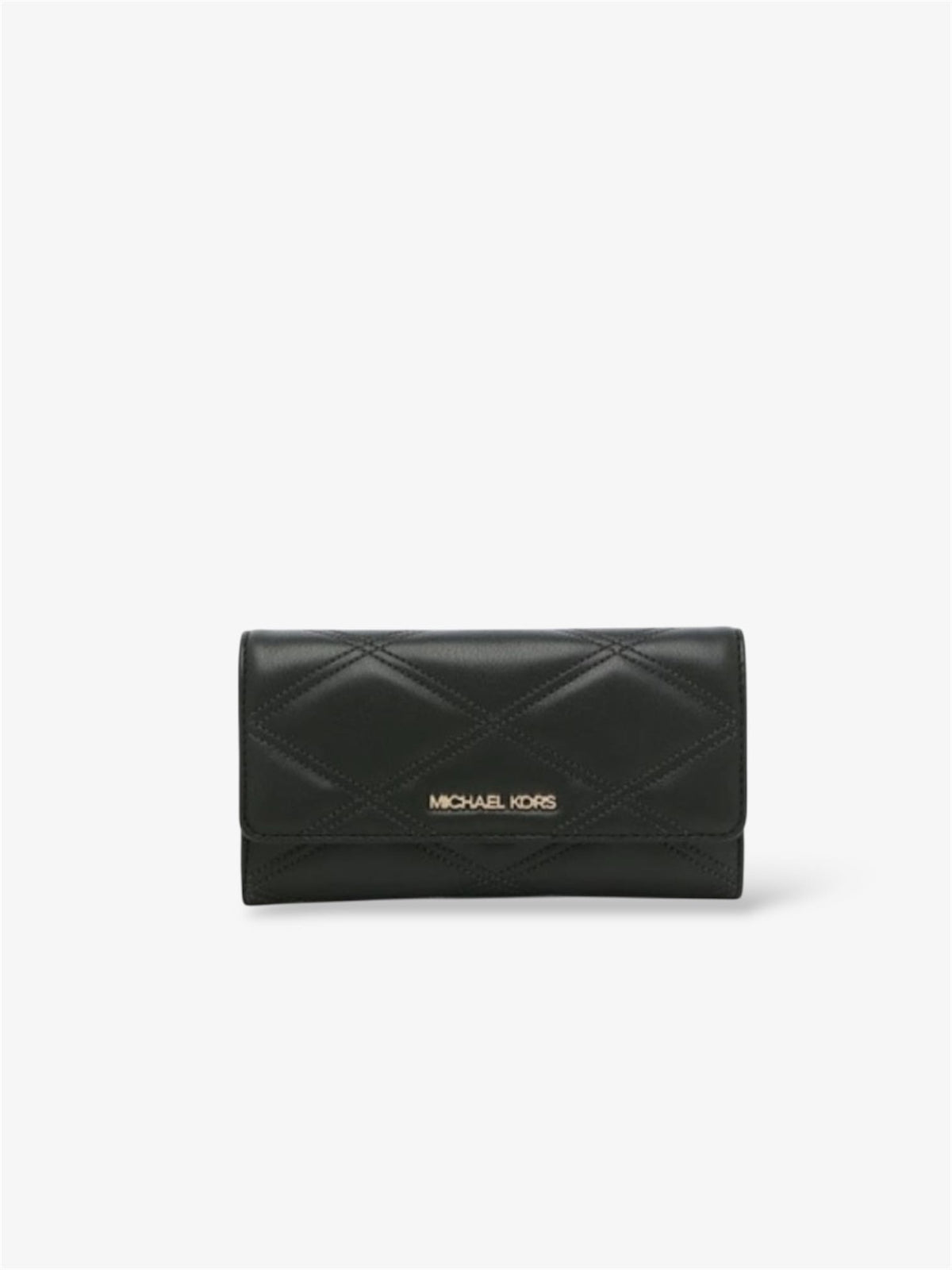 Michael Kors Jet Set Travel Trifold Geldbörse schwarz gold