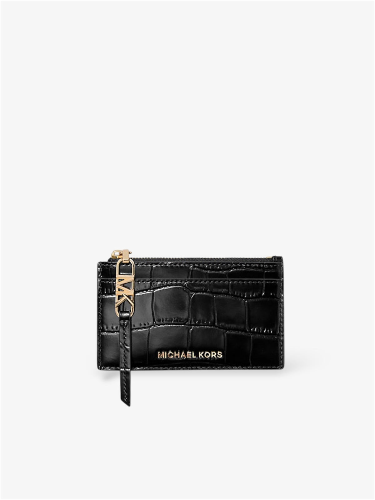 MICHAEL KORS Kartenetui Empire Small aus Leder mit Krokodilprägung