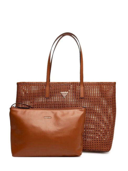 GUESS Brigitta Einkaufstasche mit Clutch Cognac