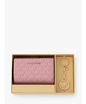 Michael Kors carnation md bifold mit Schlüsselanhänger Geschenkset