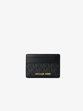 Michael Kors Medium Logo Pouch & Card Case Gift Set Signature Canvas