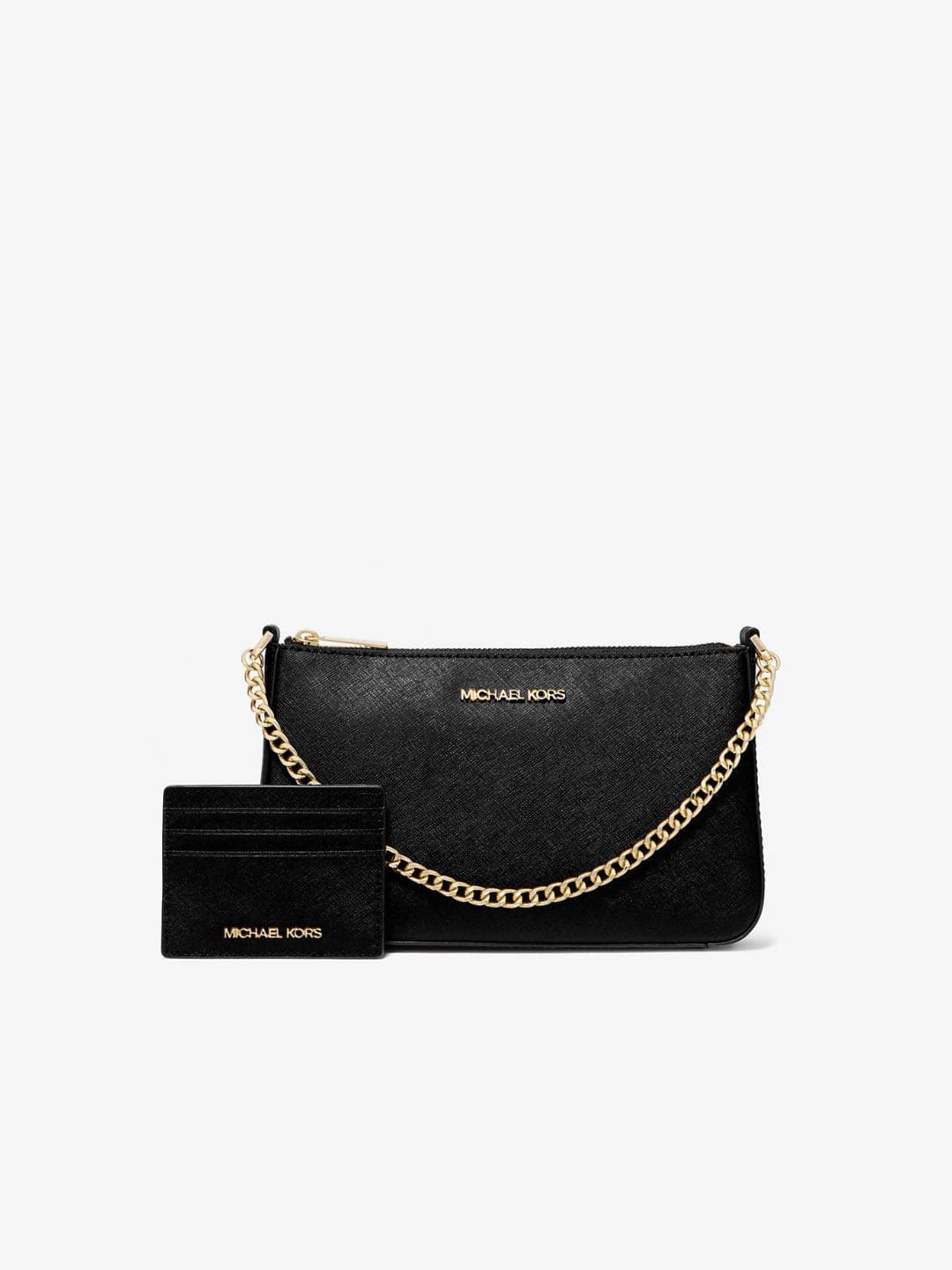 Michael Kors Medium Logo Pouch & Card Case Gift Set Signature Canvas Geschenkset