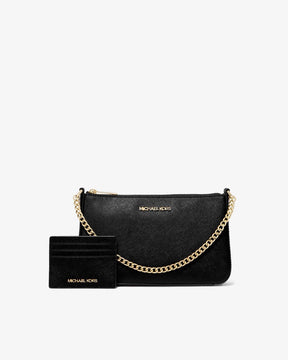 Michael Kors Medium Logo Pouch & Card Case Gift Set Signature Canvas Geschenkset