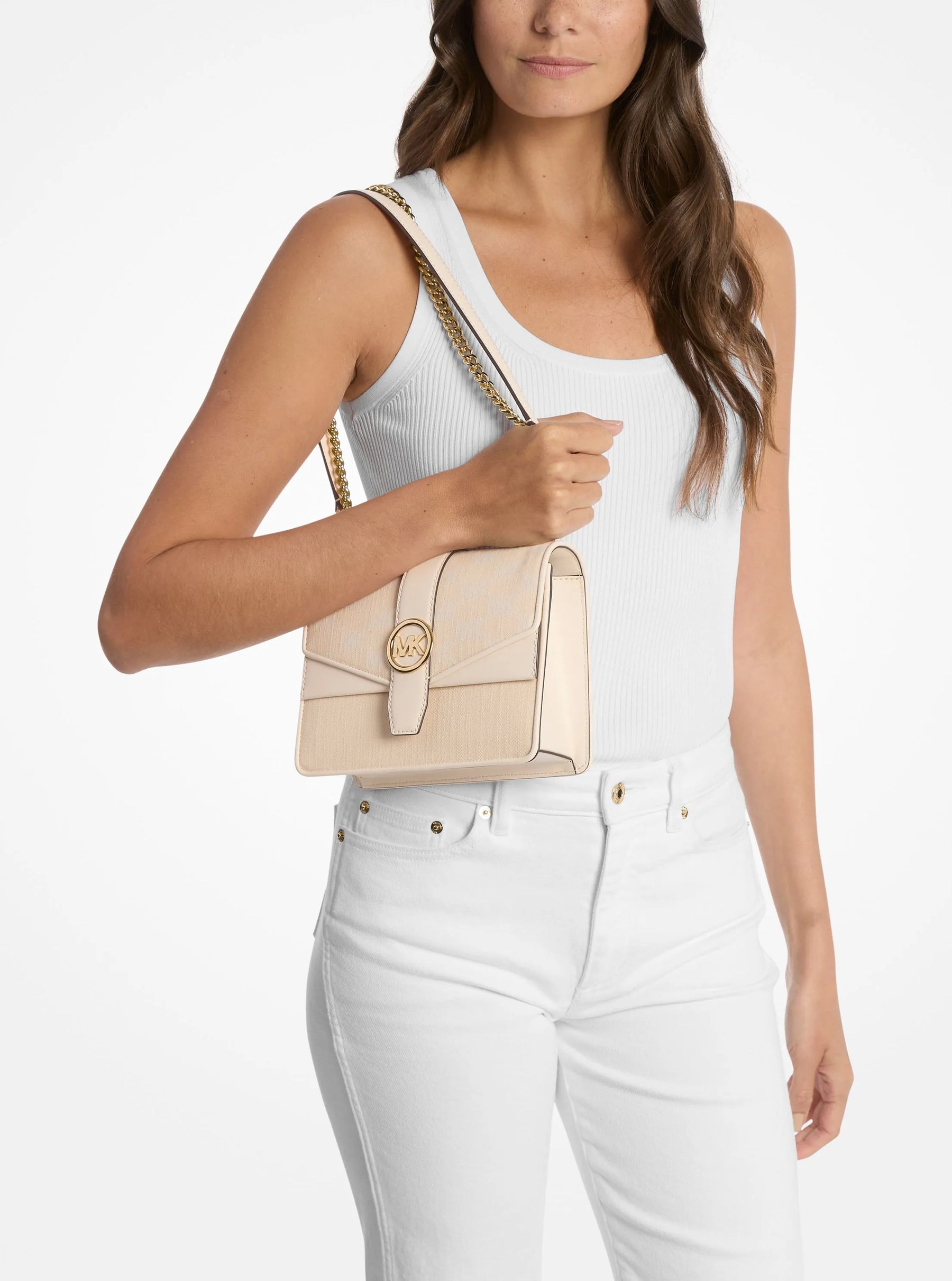 Michael Kors Small Flap crossbody greenwich