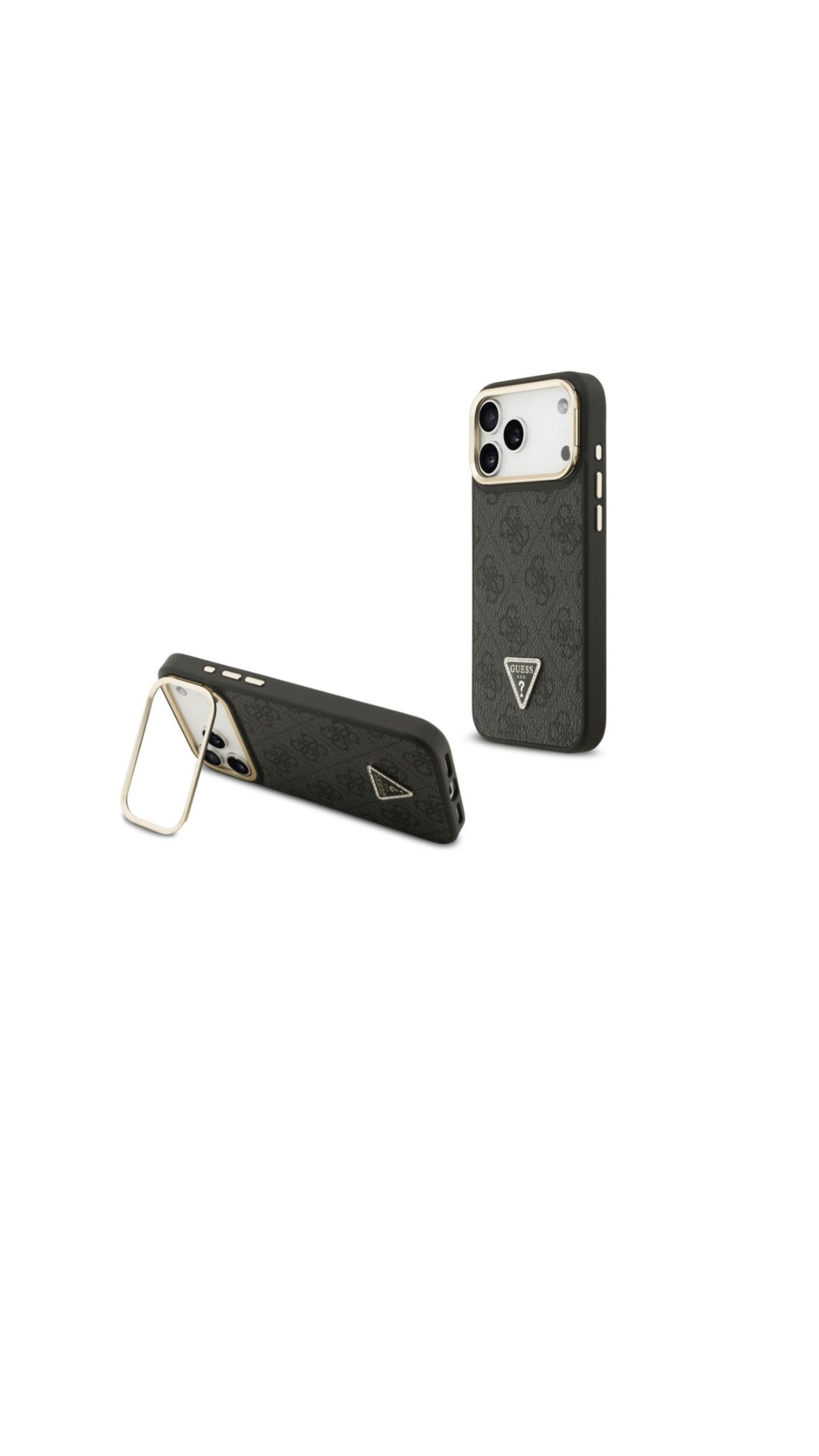 Guess 4G PU Triangle Logo & Stand Camera Magsafe