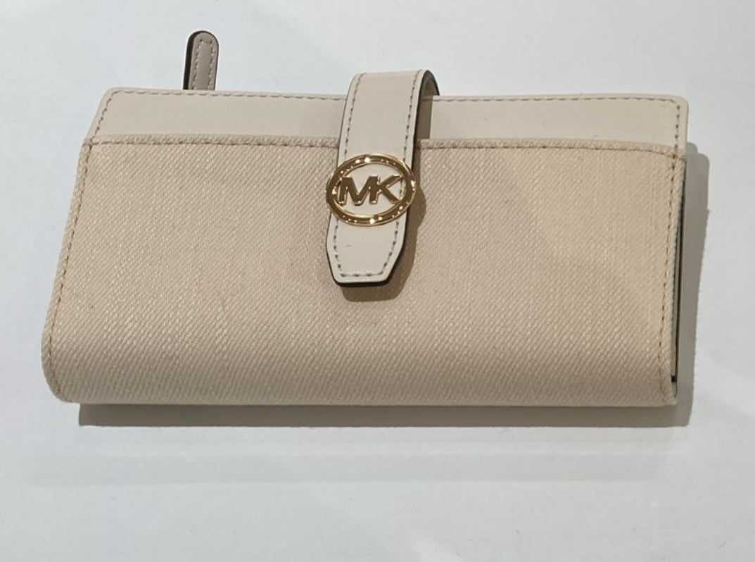 Michael kors geldbeutel creme