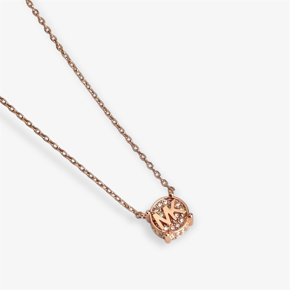 Michael Kors Kette logo rund Rosegold
