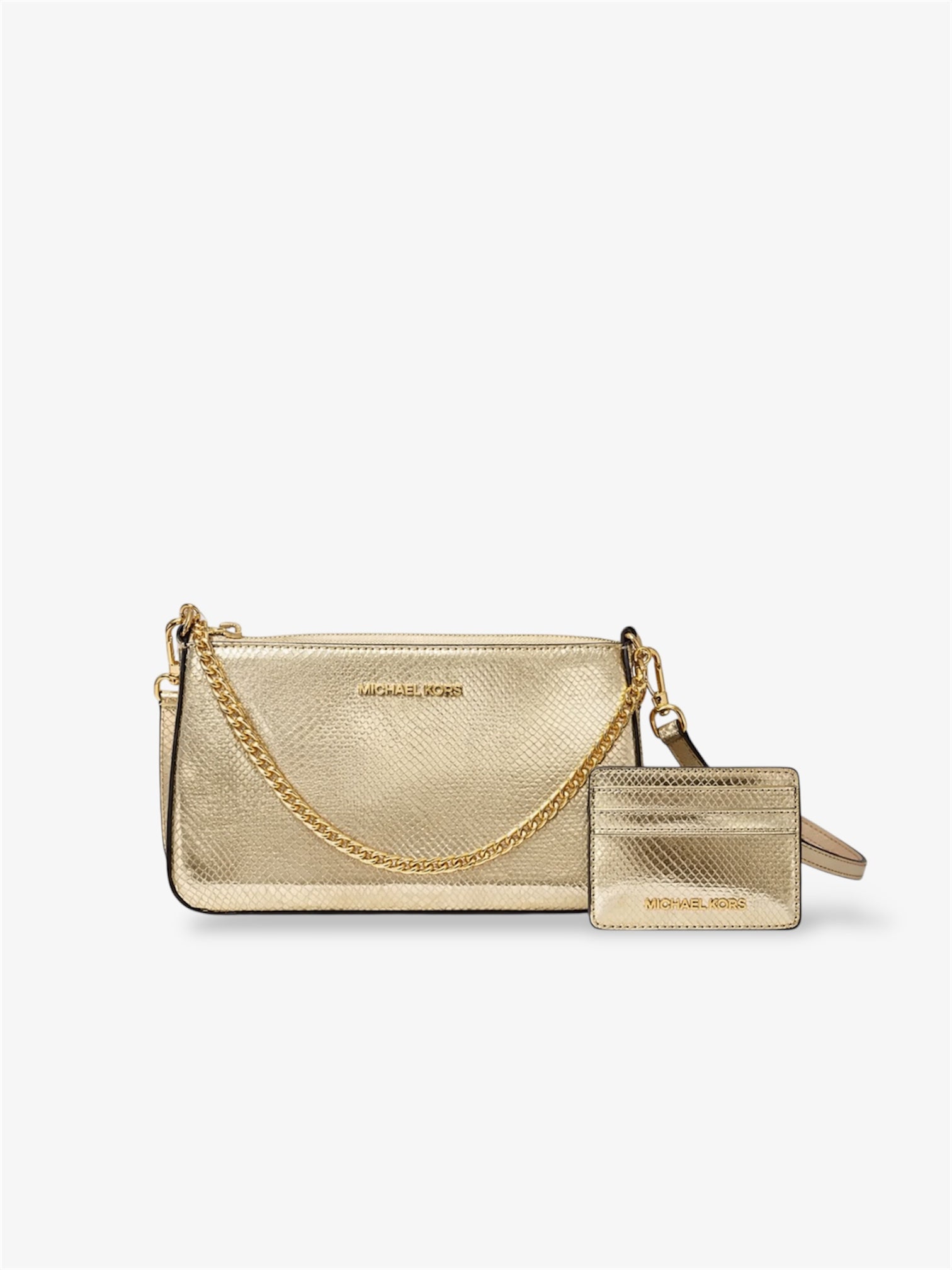 Michael Kors Geschenkset pale gold mit Kartenhalter