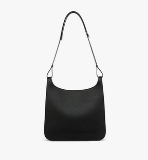 MCM Himmel Hobo in Embossed Logo Leather Large