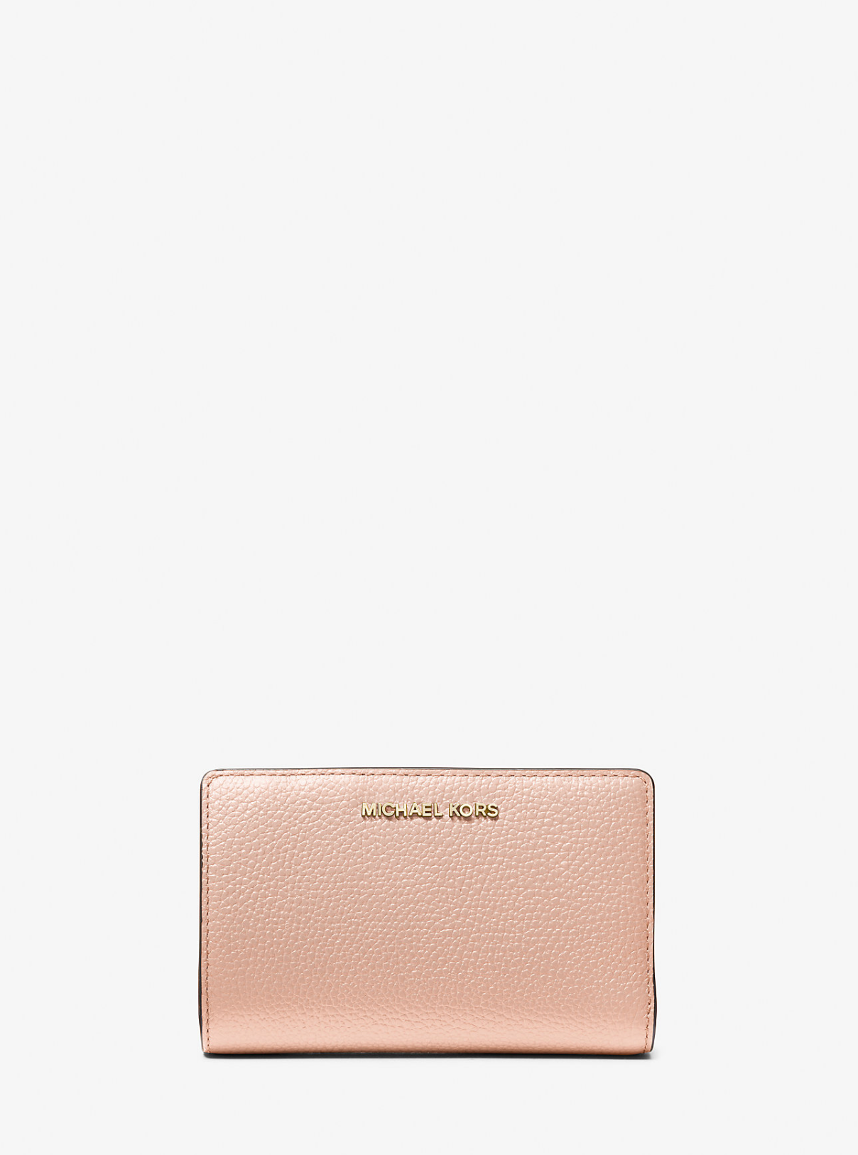 Michael Kors Geldbörse Soft Pink – Bifold Brieftasche gekrispeltes Leder