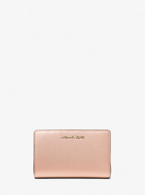 Michael Kors Geldbörse Soft Pink – Bifold Brieftasche gekrispeltes Leder