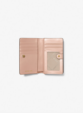 Michael Kors Geldbörse Soft Pink – Bifold Brieftasche gekrispeltes Leder