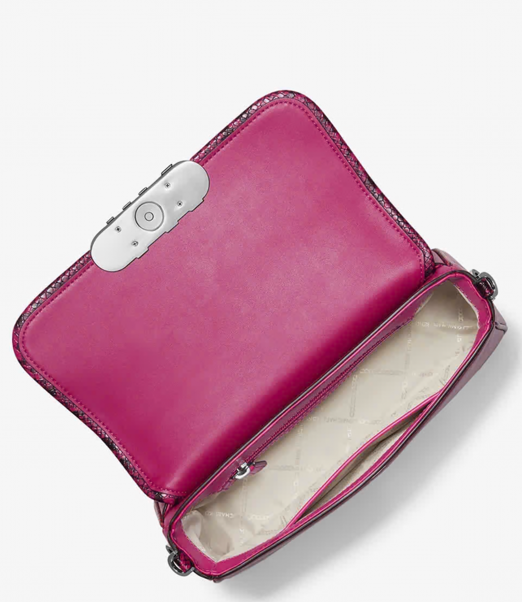 Michael Kors Tasche Parker Medium Pouchette Deep Fuchsia