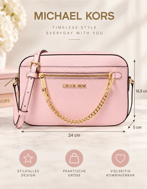 Michael Kors Jet Set Crossbody-Tasche – Powder Blush