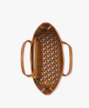 MCM Liz Wendeshopper In Visetos - Cognac