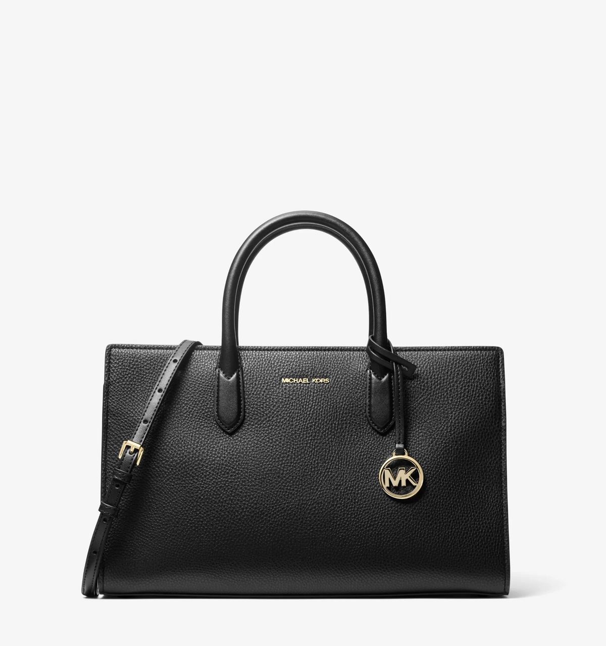 Michael Kors Scarlett Medium Signature Logo Satchel - brown