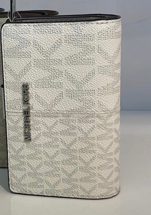 Michael Kors geldbeutel weiss