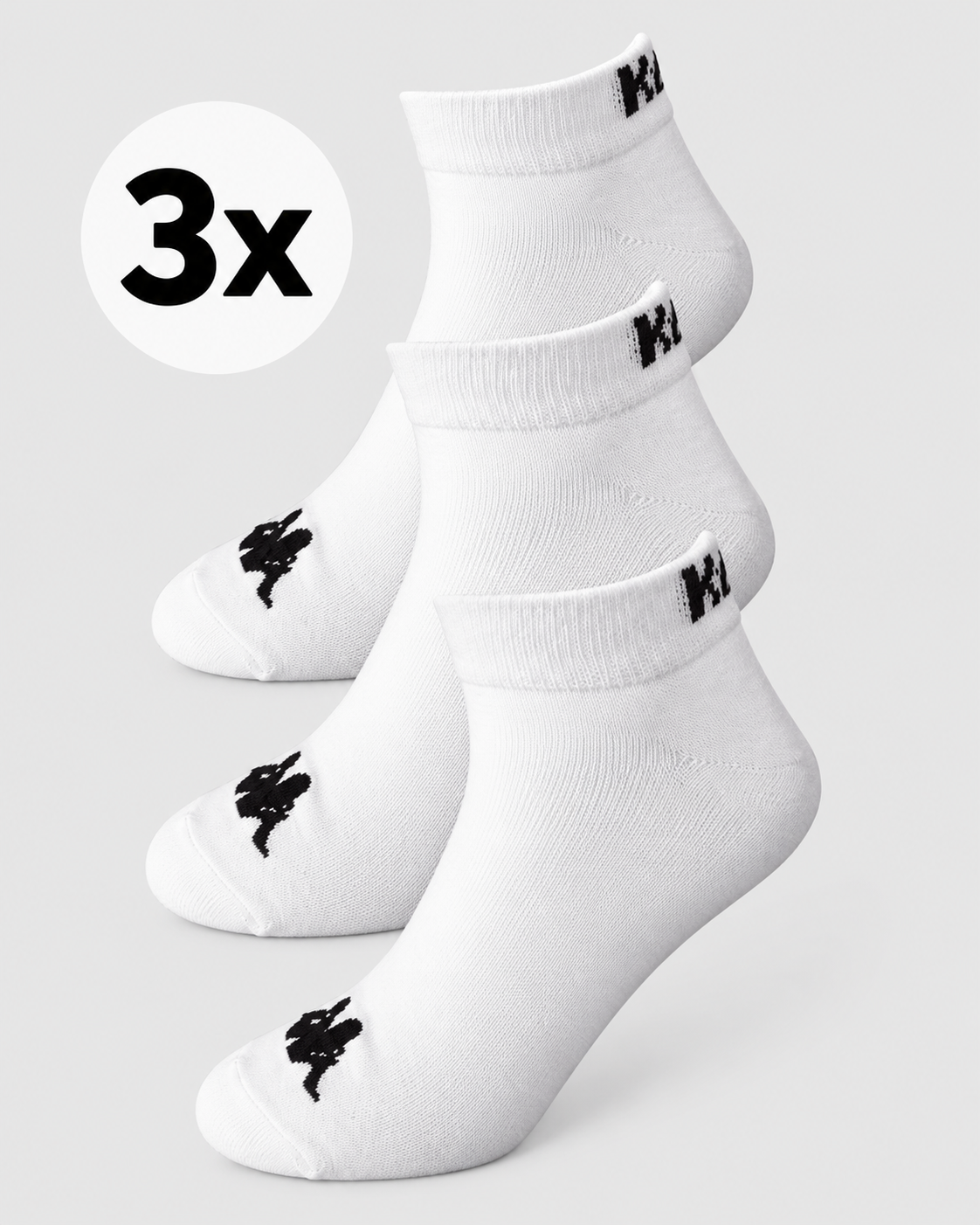 3x Sportsocken Sneaker-Socken Baumwoll-Strümpfe