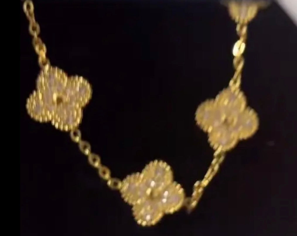 Amaré Kleeblatt hochwertige Edelstahl Armbänder - Golden Star