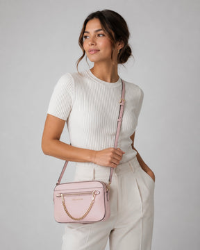 Michael Kors Jet Set Crossbody-Tasche – Powder Blush