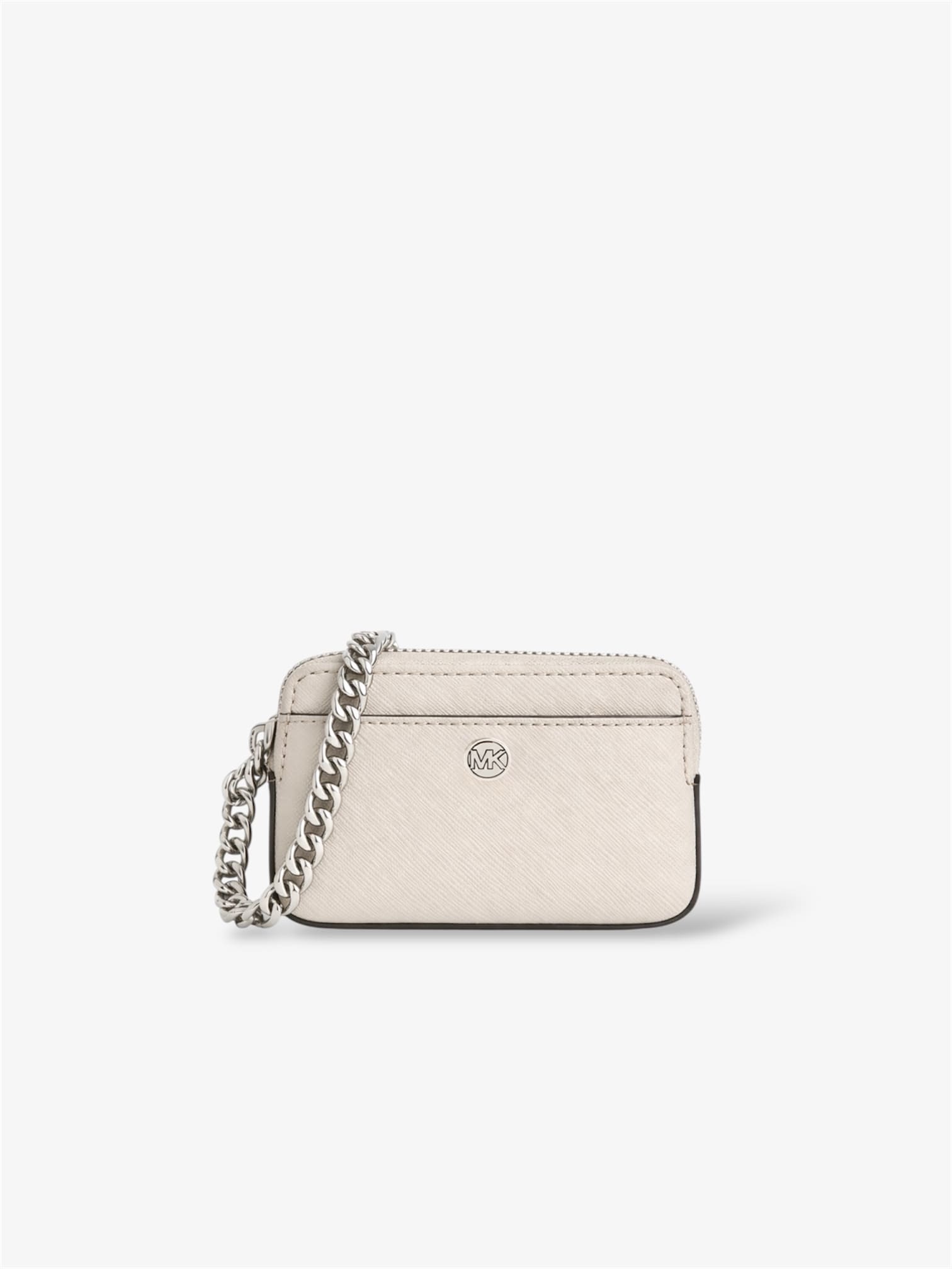 Michael Kors Kartenetui Light Sand – Saffiano Leder Chain Card Case