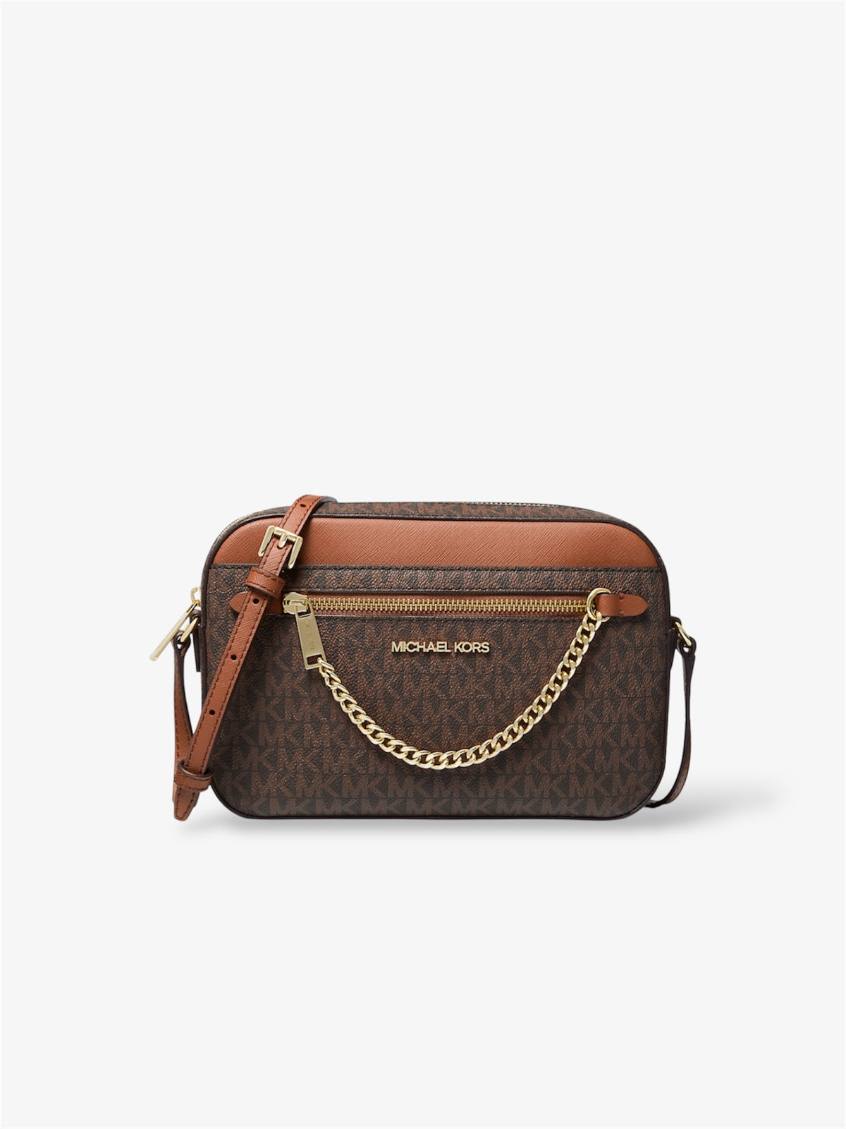 Michael Kors Jet Set Crossbody chain Brown