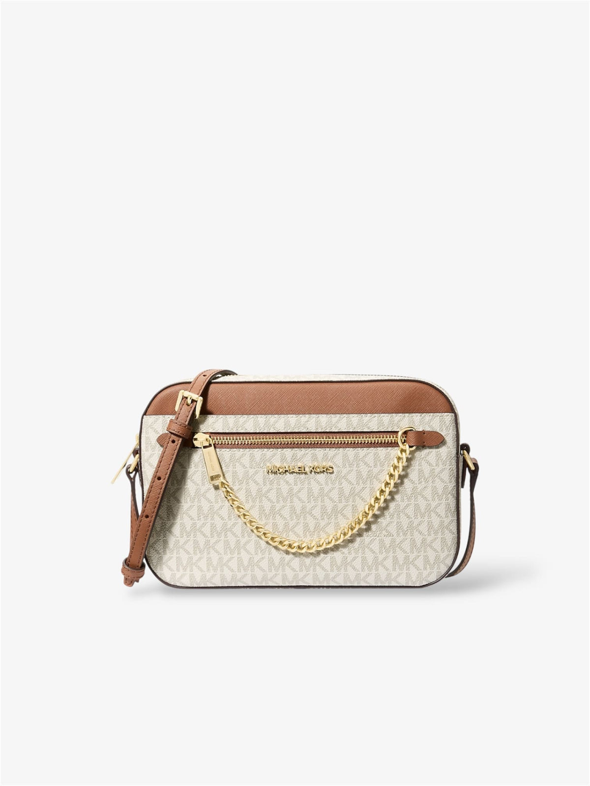 Michael Kors Jet Set Crossbody chain Vanilla