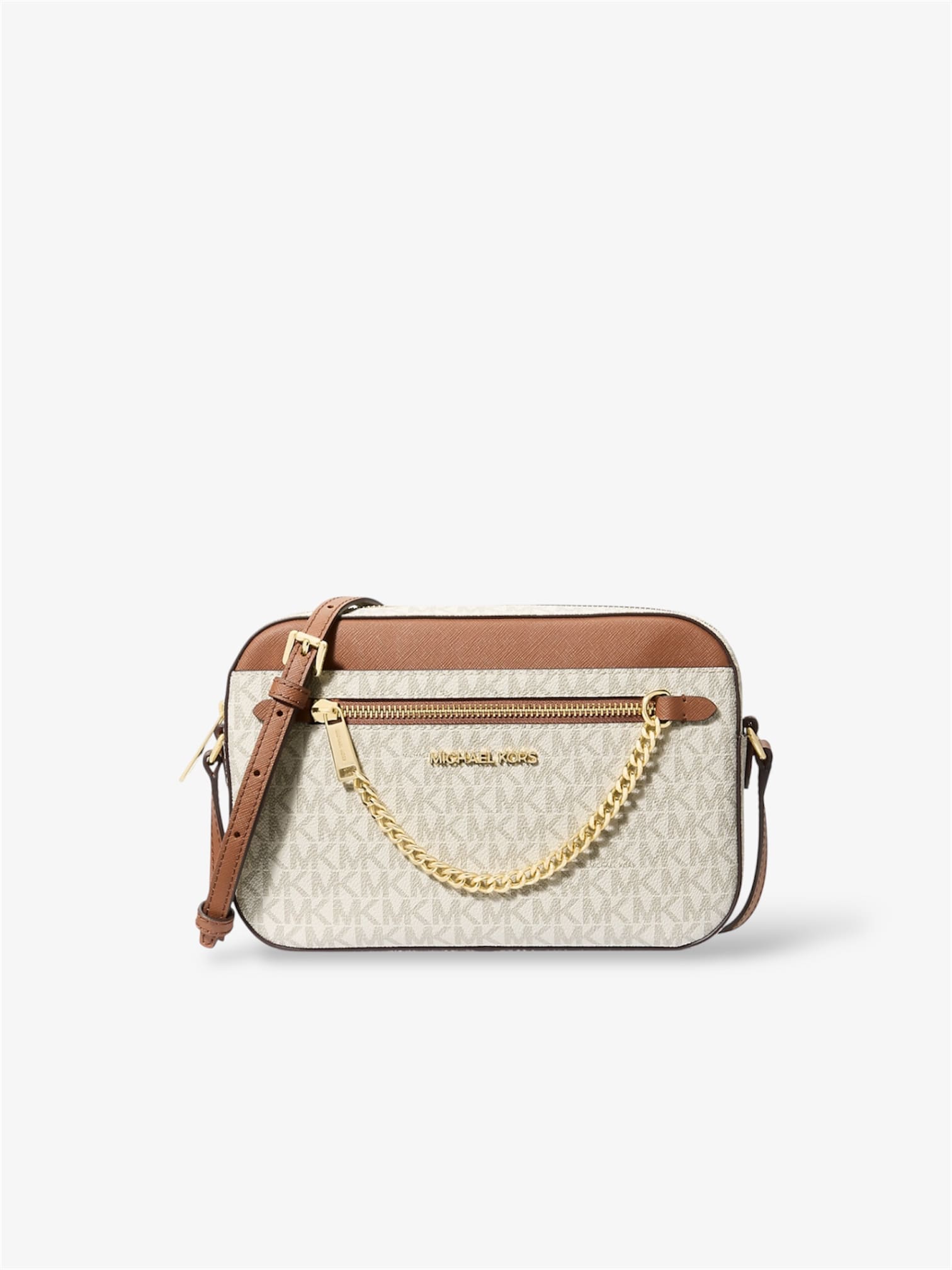 Michael Kors Jet Set Crossbody chain Vanilla