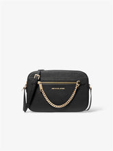 Michael Kors Jet Set Crossbody chain schwarz gold Vorderansicht