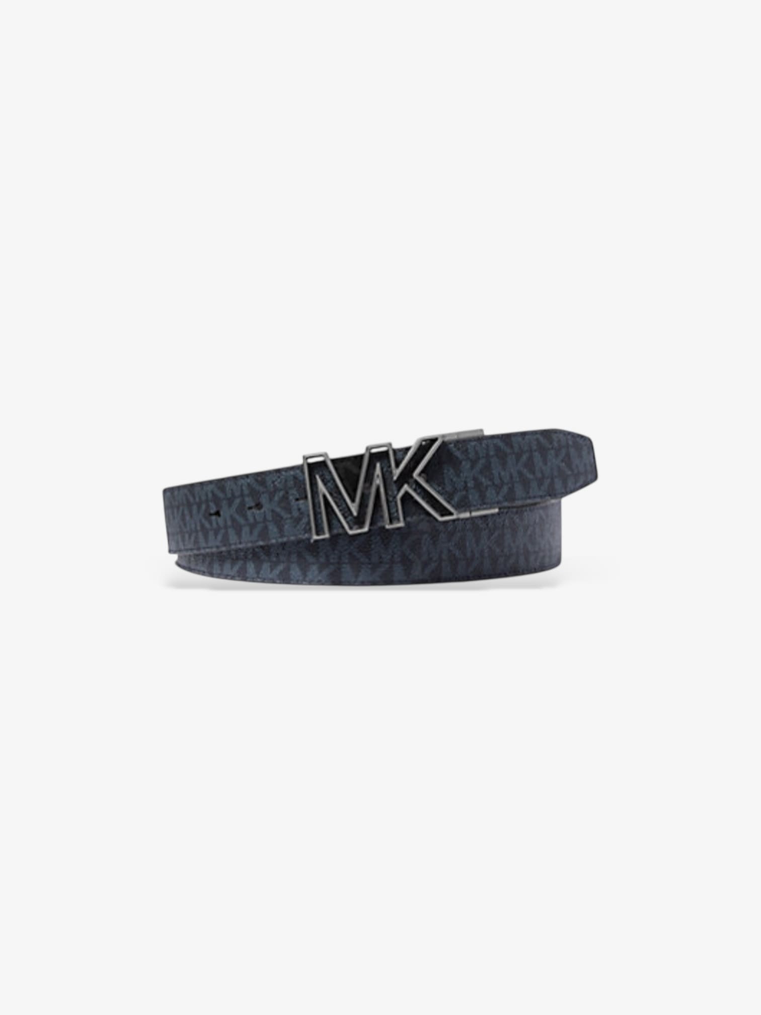 Michael Kors Wendbarer Gürtel Standardgröße blau mit mk logo