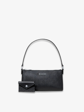 Michael kors Vincent schultertasche mit kleinem Geldbeutel in schwarz  Vorderansicht 