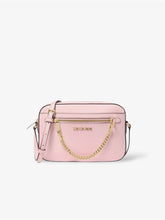Michael Kors Jet Set Crossbody Bag in Powder Blush – Vorderansicht der eleganten Umhängetasche aus Saffiano-Leder