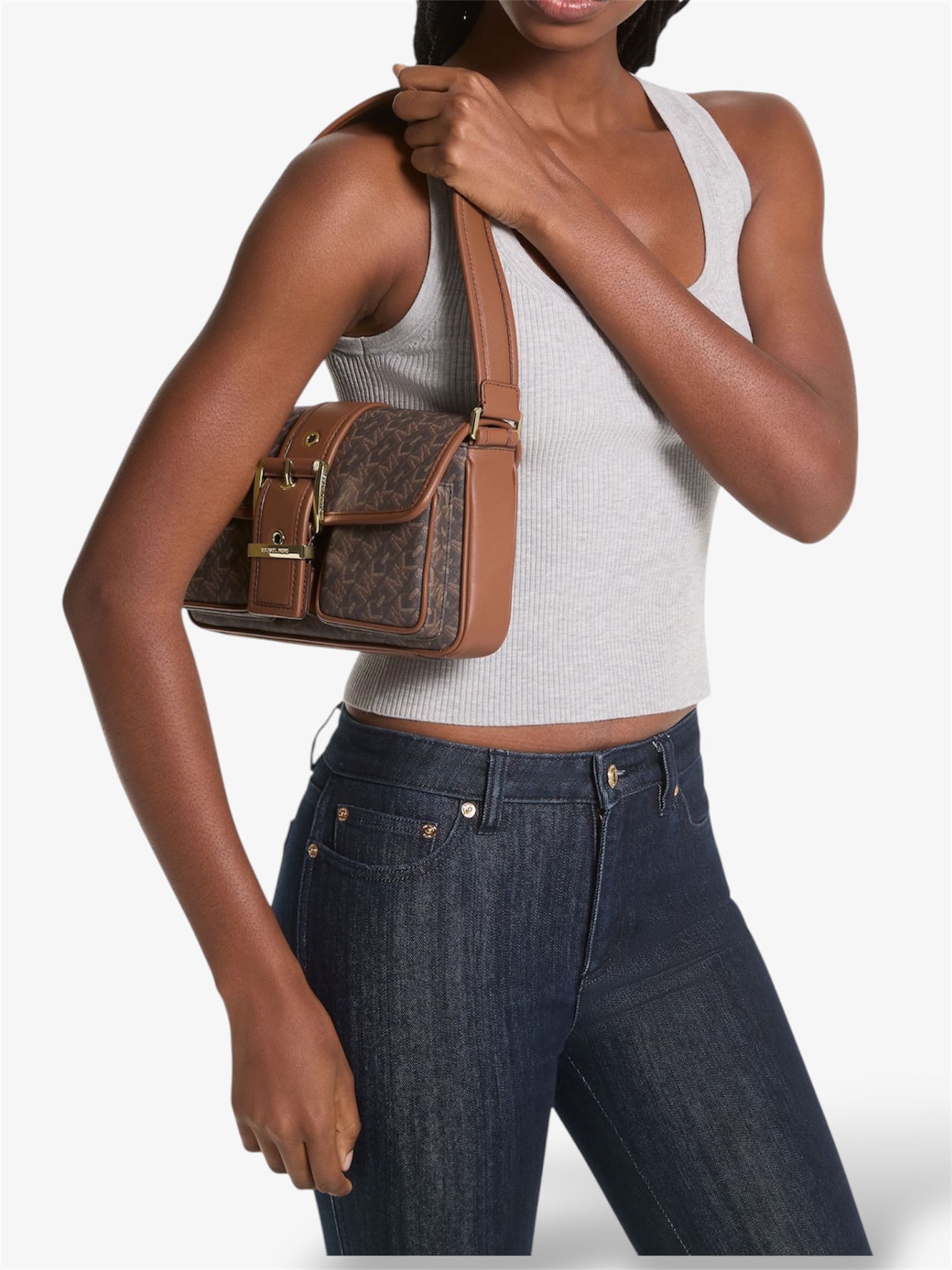 Michael Kors Colby Medium Brown