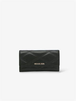 Michael Kors  Jet Set Travel Trifold Geldbörse schwarz gold