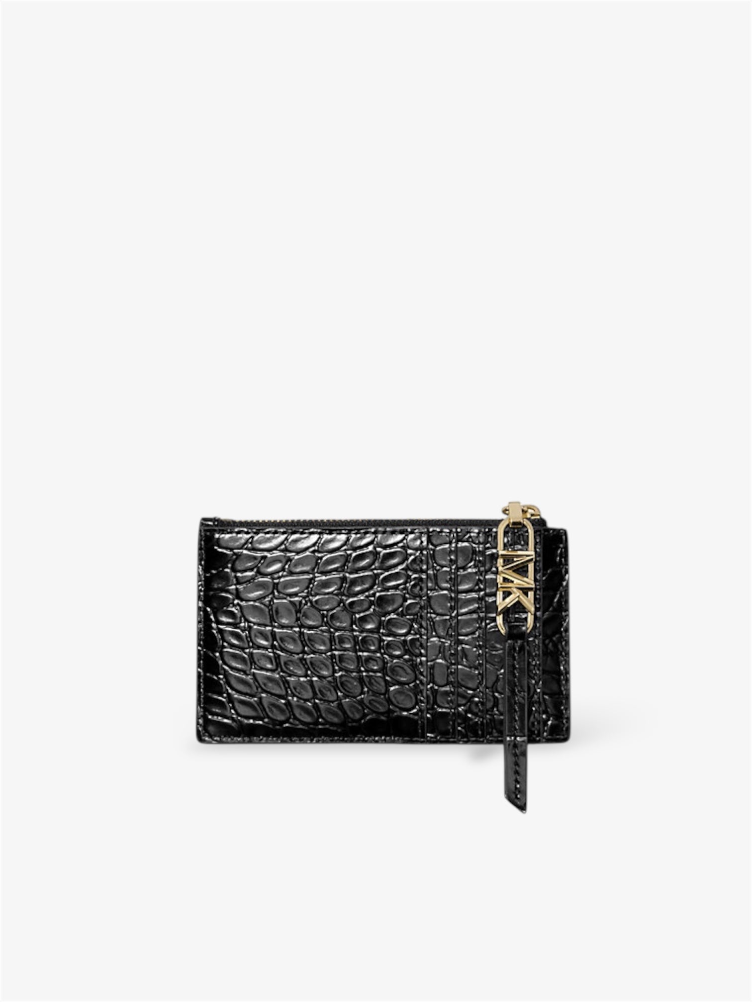 MICHAEL KORS Kartenetui Empire Small aus Leder mit Krokodilprägung