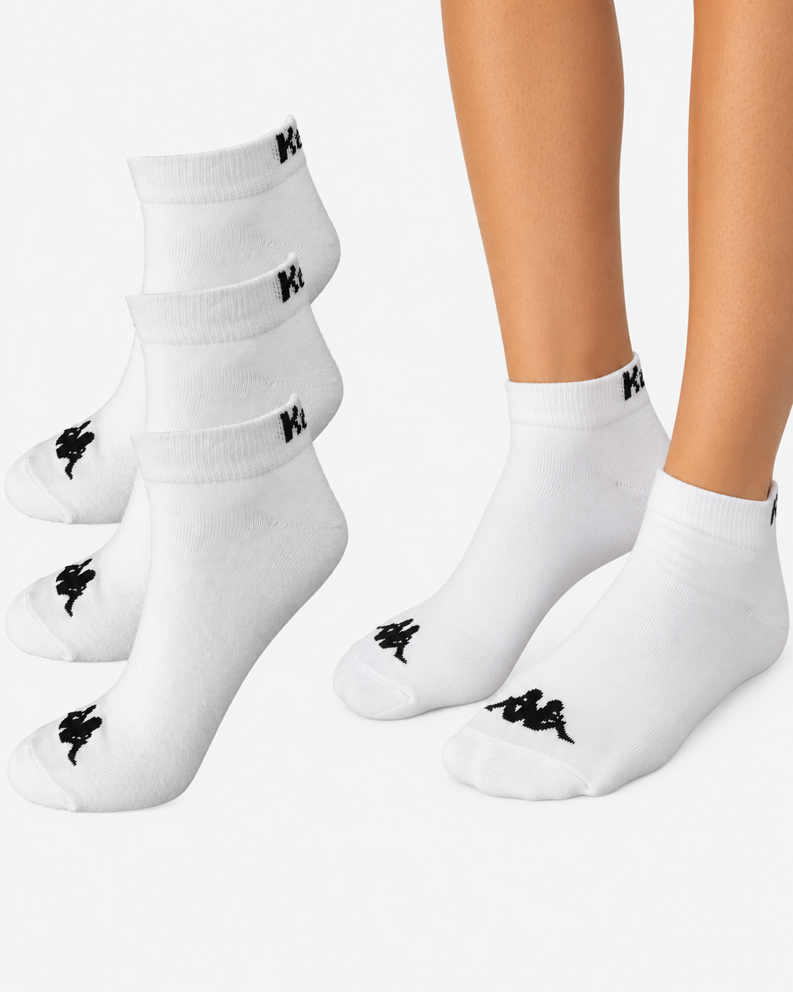 3x Sportsocken Sneaker-Socken Baumwoll-Strümpfe