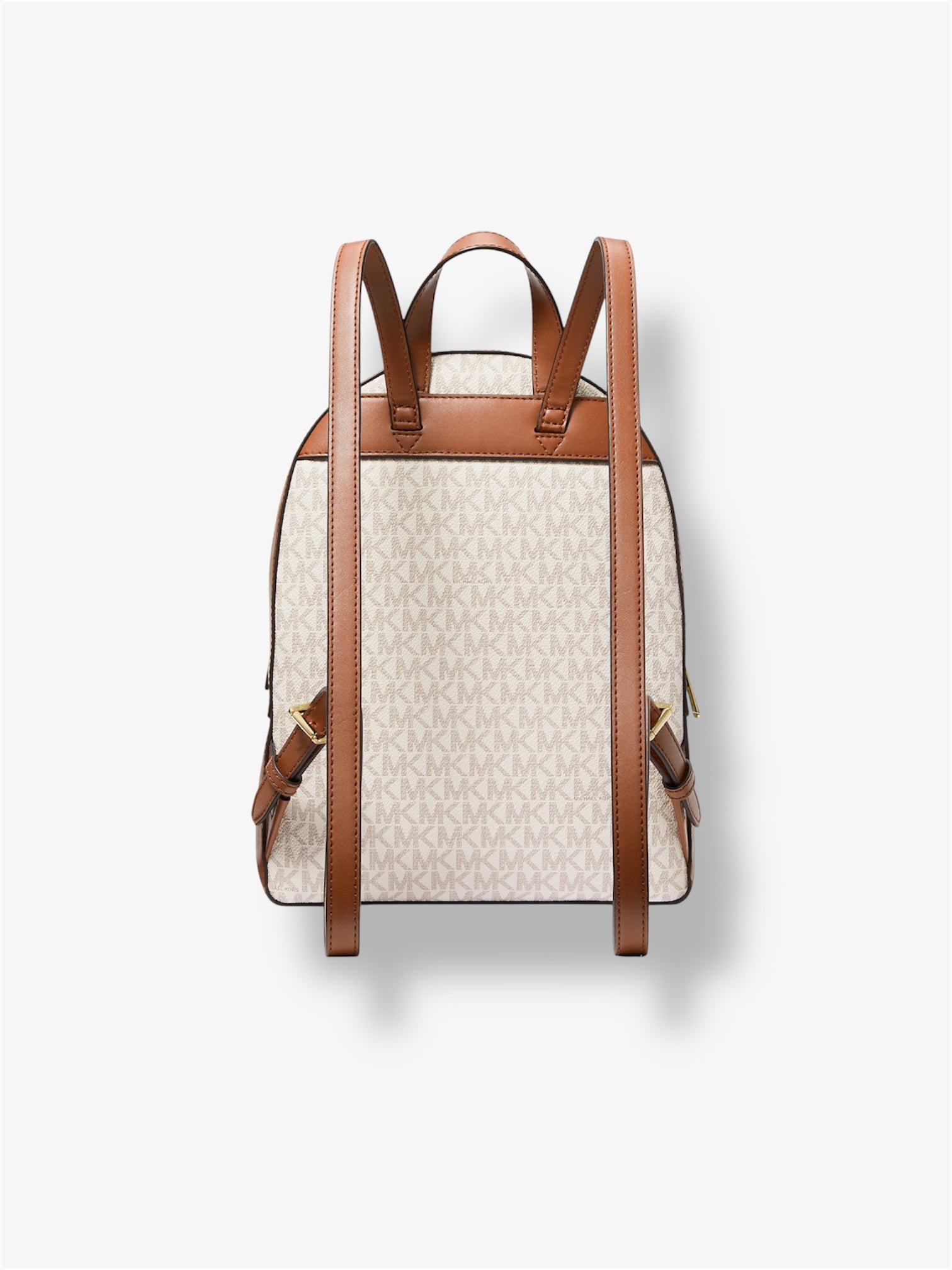 Rückansicht des Michael Kors Jaycee Rucksacks mit verstellbaren Riemen - Farbe Vanilla